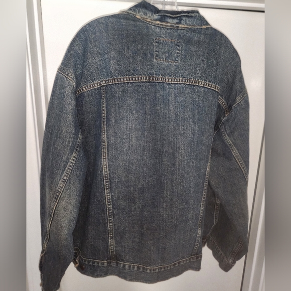 Levi Strauss Signature Vintage Denim Trucker Jacket EUC XXL $48 - Picture 5 of 6